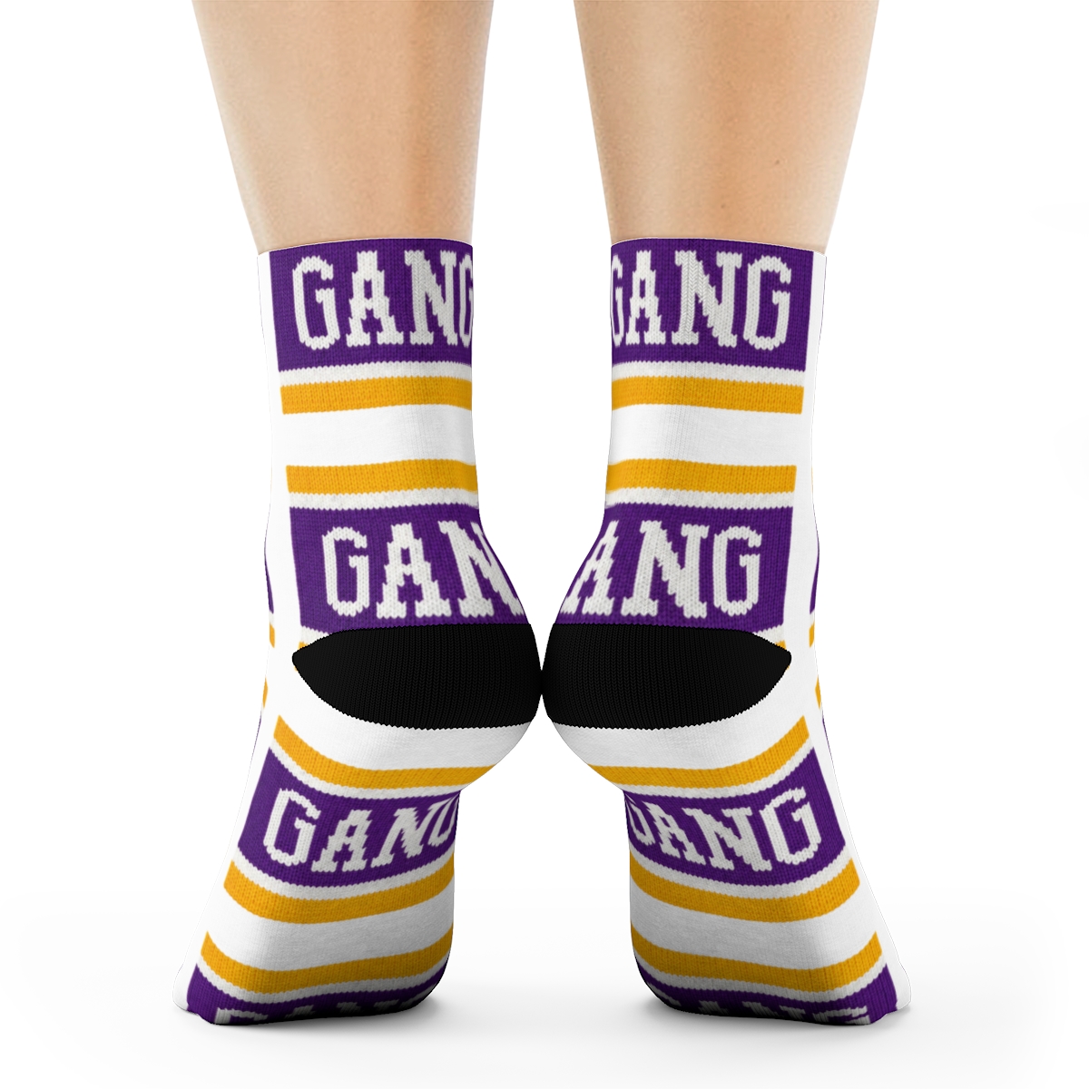 Gang Gang Socks Purple/Gold